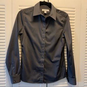 Banana Republic Charcoal Dress Shirt Size 4